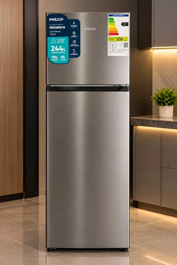 Heladera Ciclica Philco PHCT260X Inox 260LTS