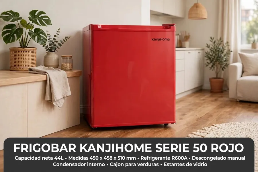 Frigobar Kanjihome Serie 50 Rojo