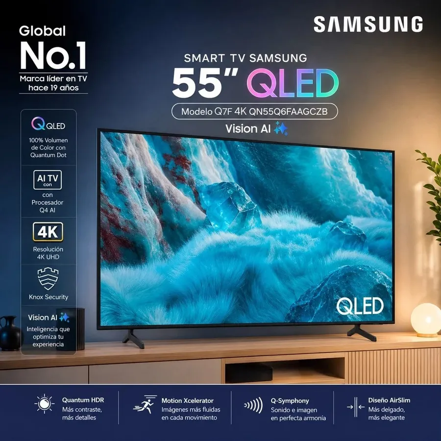 Smart TV Samsung 55'' Qled Vision AI