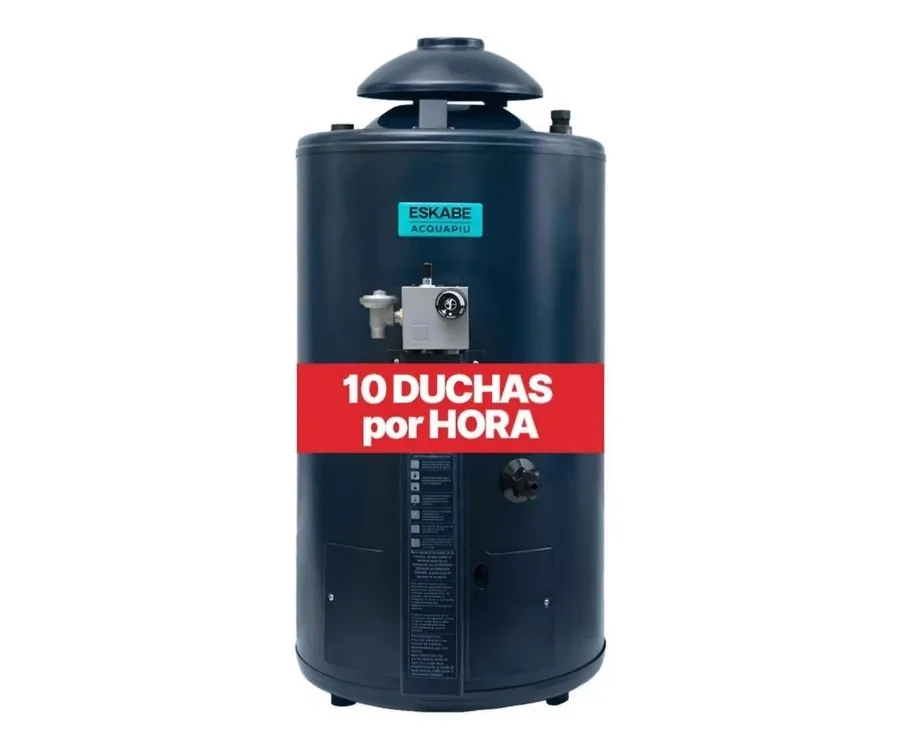 Termotanque Eskabe Acquapiu HYBRID4 H700 SV 40LTS GAS Alta Recuperación Conexión Superior