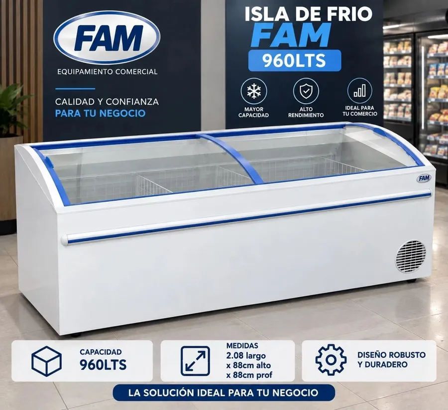 Freezer Conservadora DE Helados Isla 42 FAM