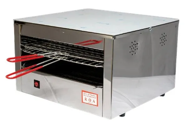 Tostador Carlitero Eléctrico Grande Acero Inoxidable ROA