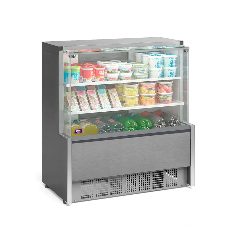 Vitrina Refrgerada con 1 placa frío INR FSGSA11I 1150X632X1730 INOX